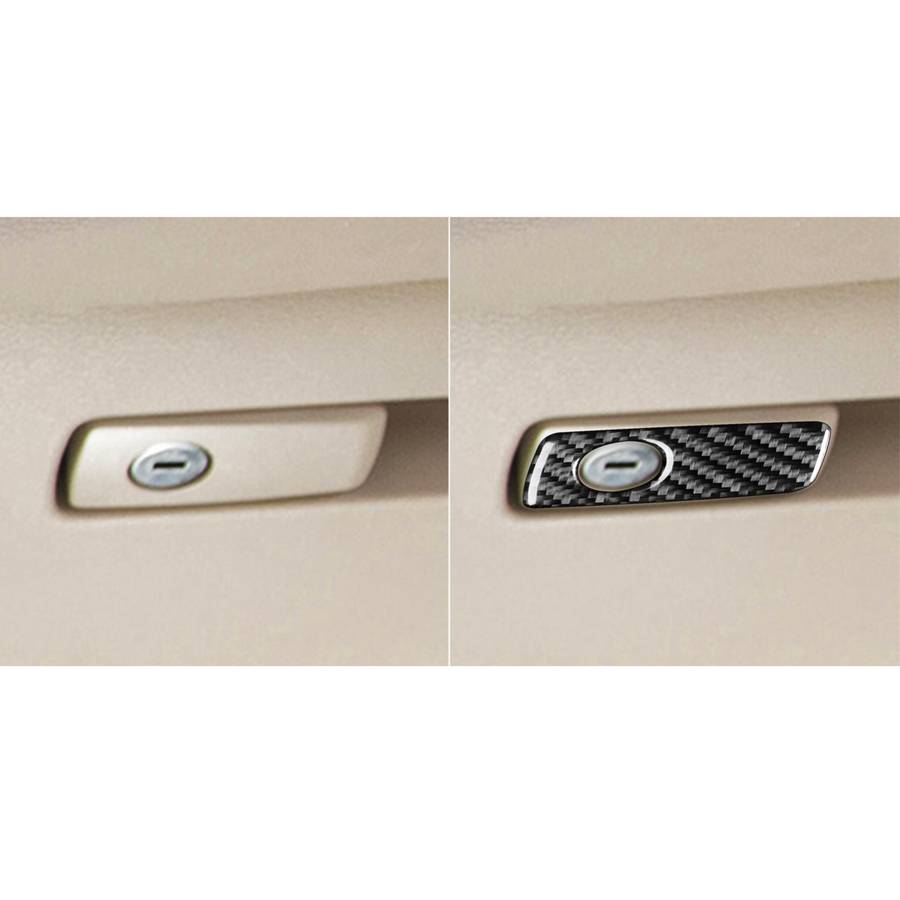 For BMW X1 F48/X2 F39 Left-Hand Drive Glove Box Handle Sticker(Black)