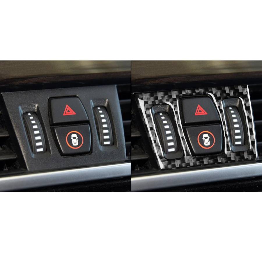 For BMW X1 F48/X2 F39 Central Air Outlet Knob Sticker(Black)