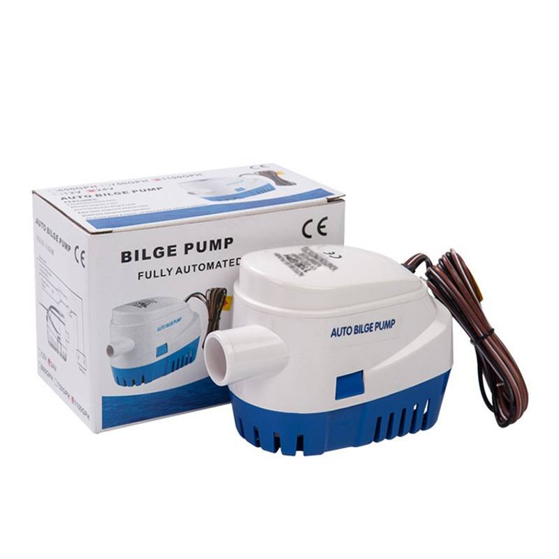 1100GPH-24V Blue Automatic Bilge Pump Submersible Water Electric Pump For Yacht Marine Boat