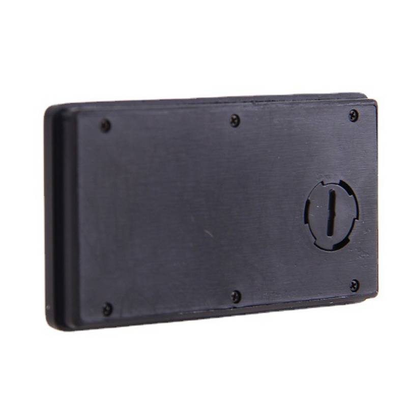 C33 Mini Home Car Electronic Clock With Hook And Loop Fastener(Black)