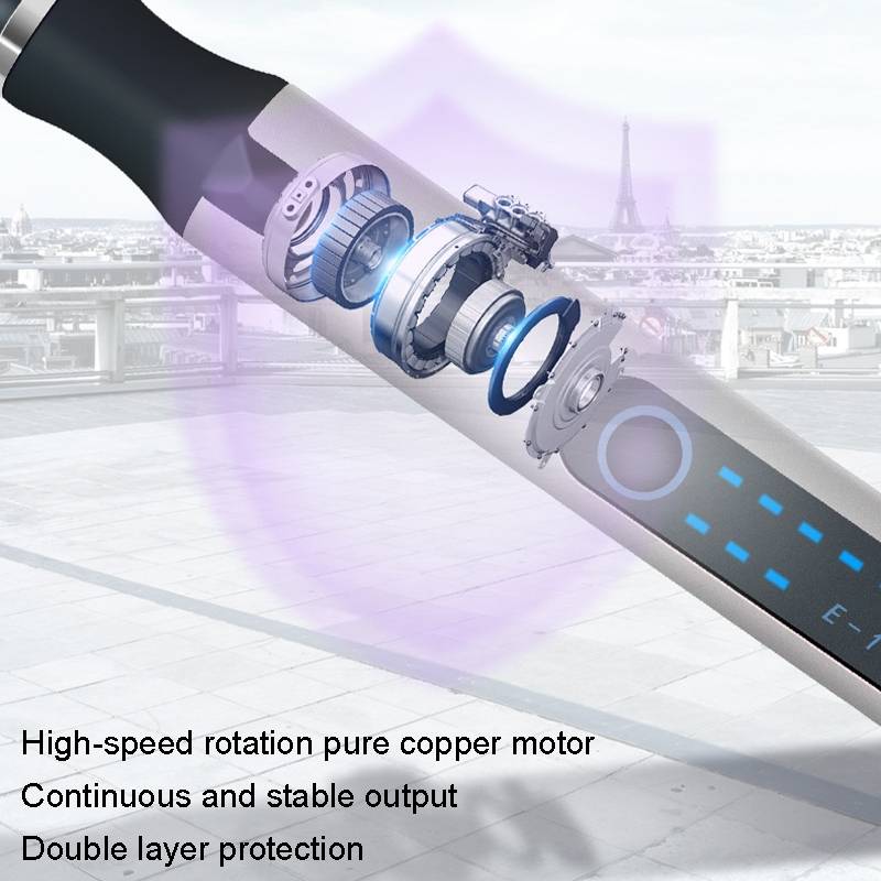 SNJ-3681 Mini Engraving Pen Wireless Polishing Electric Grinder, Style: Silver+Grinding Head