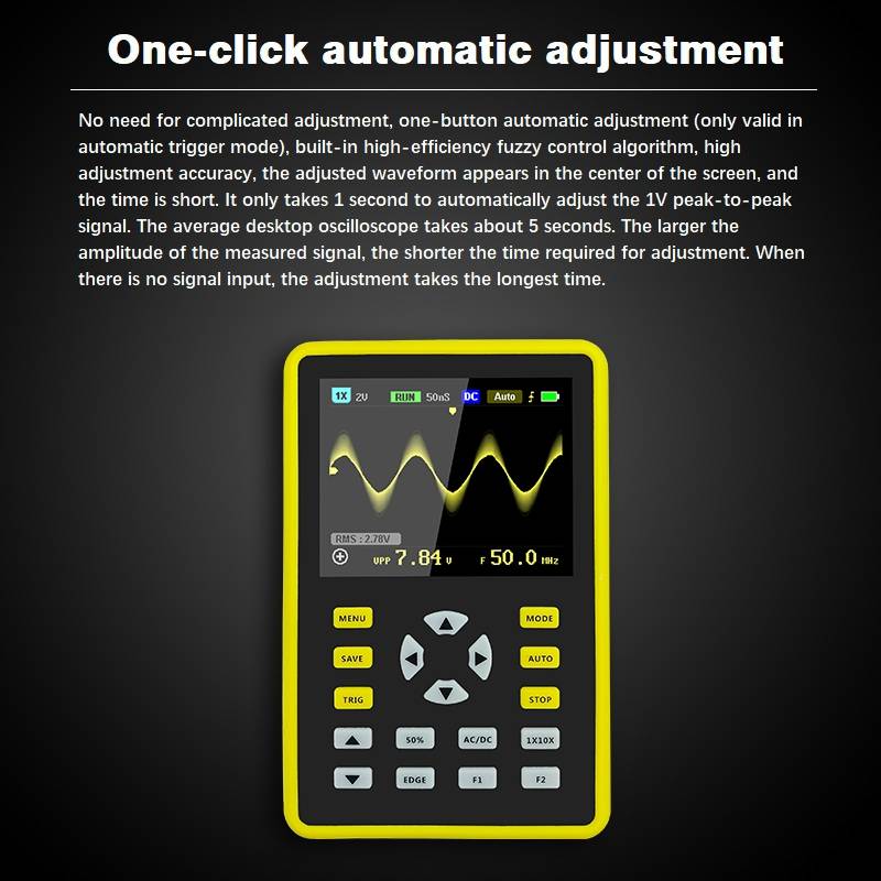 FNIRSI 2.4 Inch IPS Screen 100MHz Digital Oscilloscope(5012H)