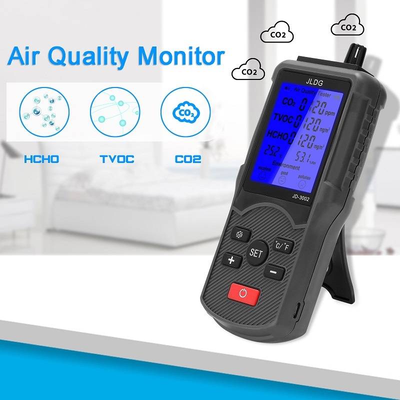 JD-3002 Carbon Dioxide Comprehensive Air Quality Temperature Humidity Detector(480g)