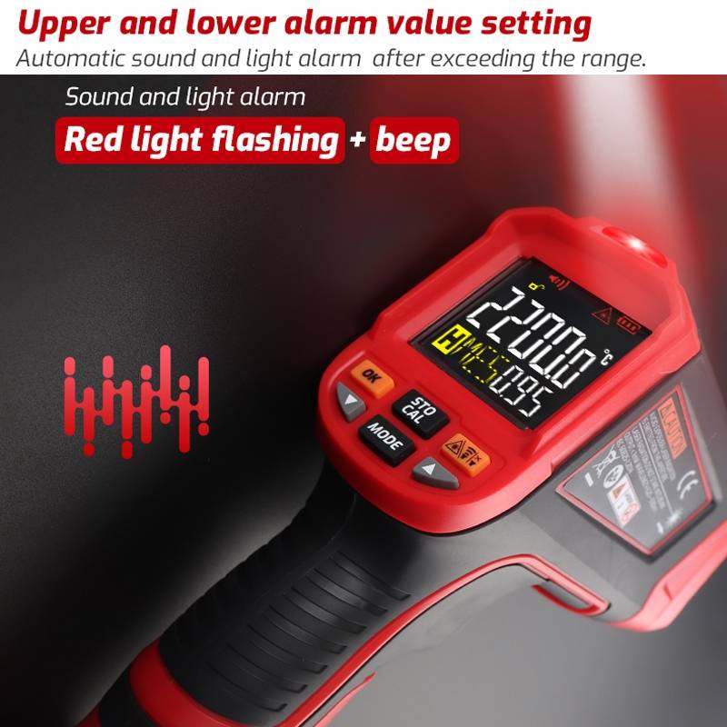 TASI TA603A -32-1080 degrees Celsius Color Screen Infrared Thermometer Industrial Electronic Thermom