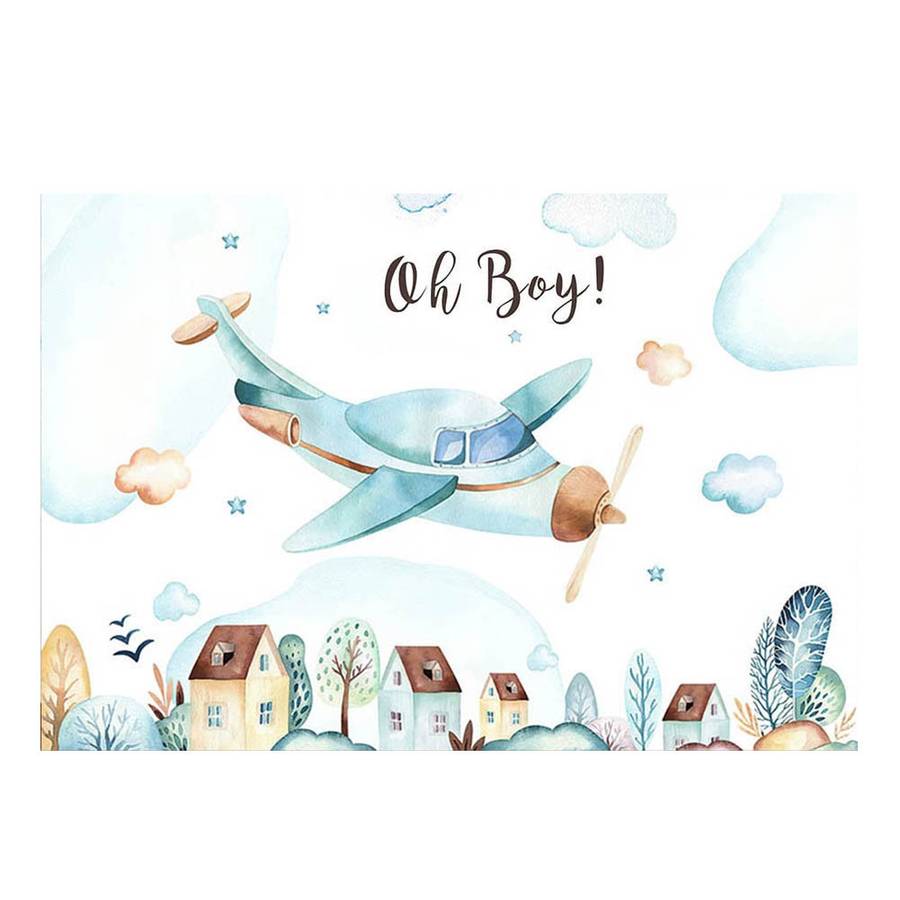 180x120cm Aircraft Theme Birthday Background Cloth Party Decoration Photography Background