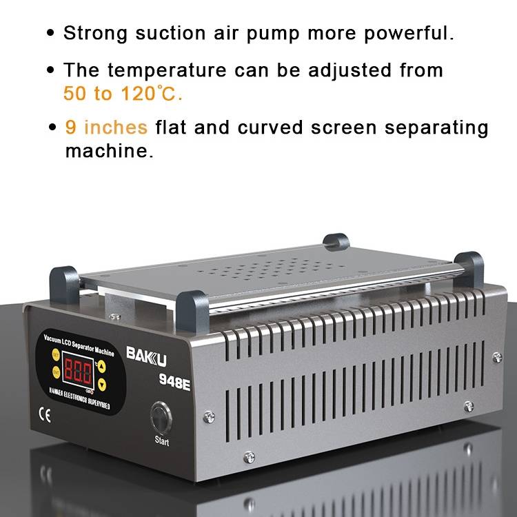 BAKU BA-948E Mobile Phone Liquid Crystal Separation Machine Flat Display Separator Heating Board EU