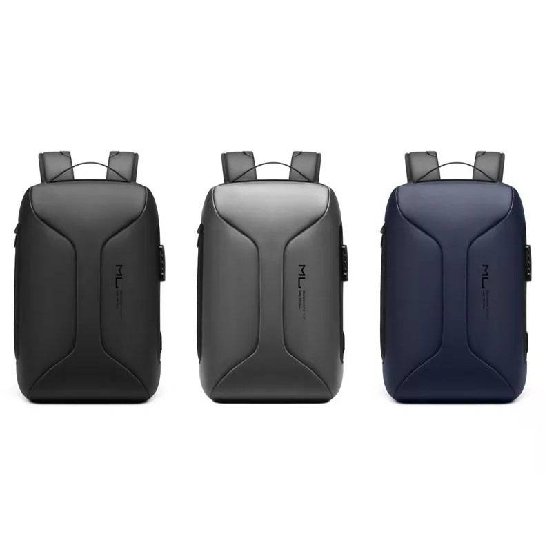 Business Large Capacity Travel Bag Multifunctional Waterproof Laptop Backpack With USB Port(Light G