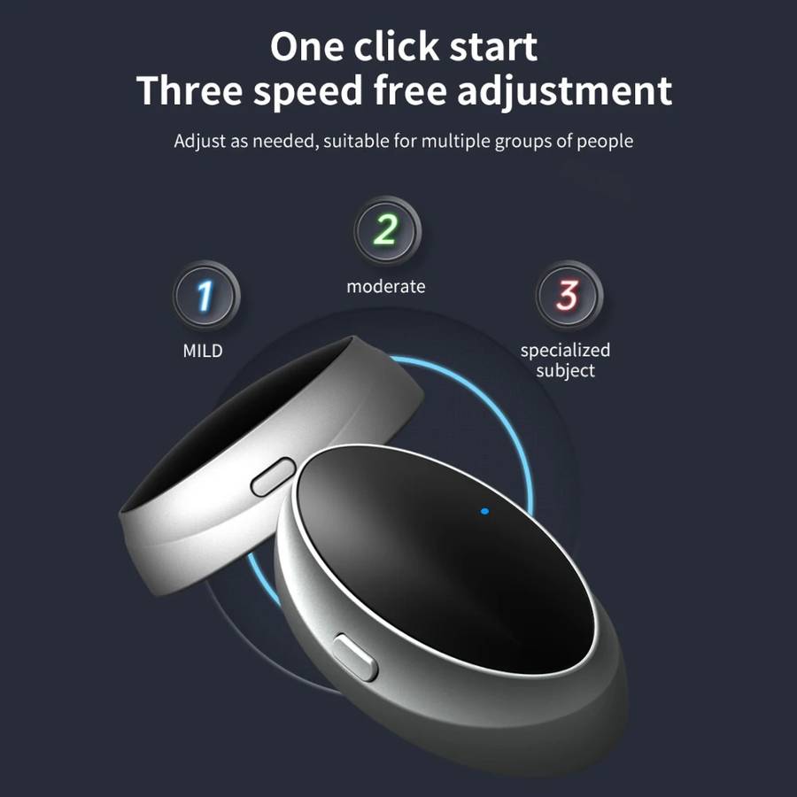 Smart Anti-snoring Device TENS Double Pulse Sound Wave Induction Sleep Snoring Breathing Corrector(B