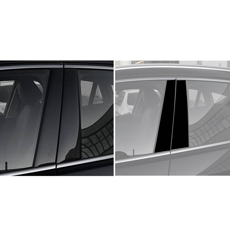 For 2014-2018 BMW X6 F16 Universal B-pillar Decorative Sticker for Left and Right Drive(Black)