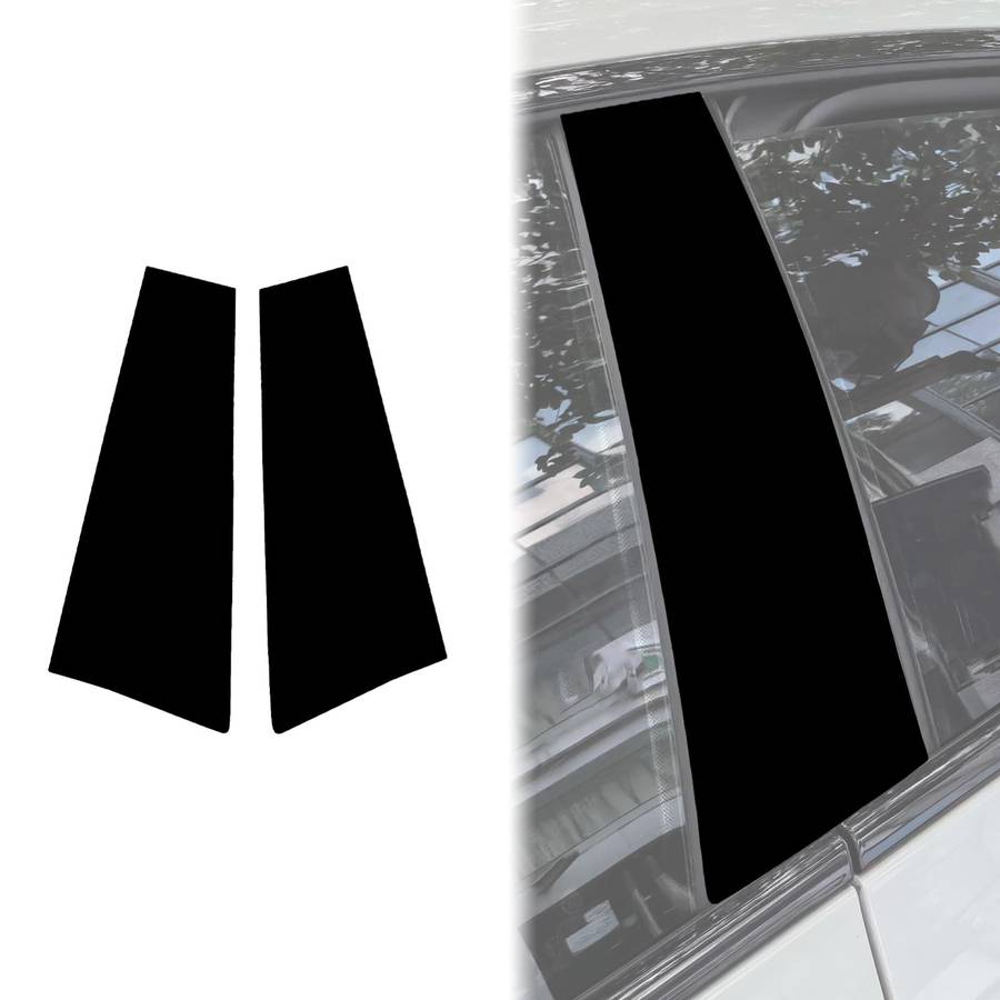 For BMW 4 Series M4 2pcs /Set Left and Right Drive Universal B-pillar Decorative Sticker(Black)