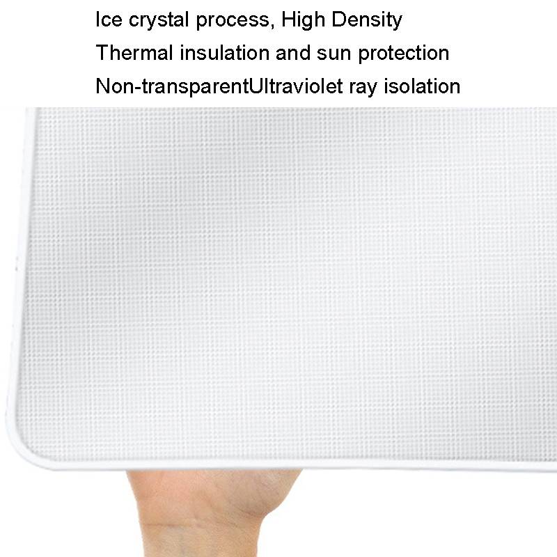 3pcs /Set For Tesla Model Y Ice Crystal Sunshade Car Roof Front And Rear Sunroof Shade(Black)