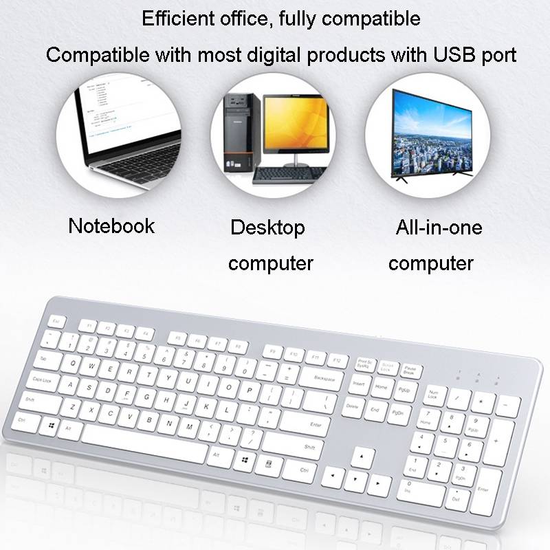 B035 2.4G Wireless Keyboard Scissor Foot Construction Silent Office Laptop External Keyboard, Color: