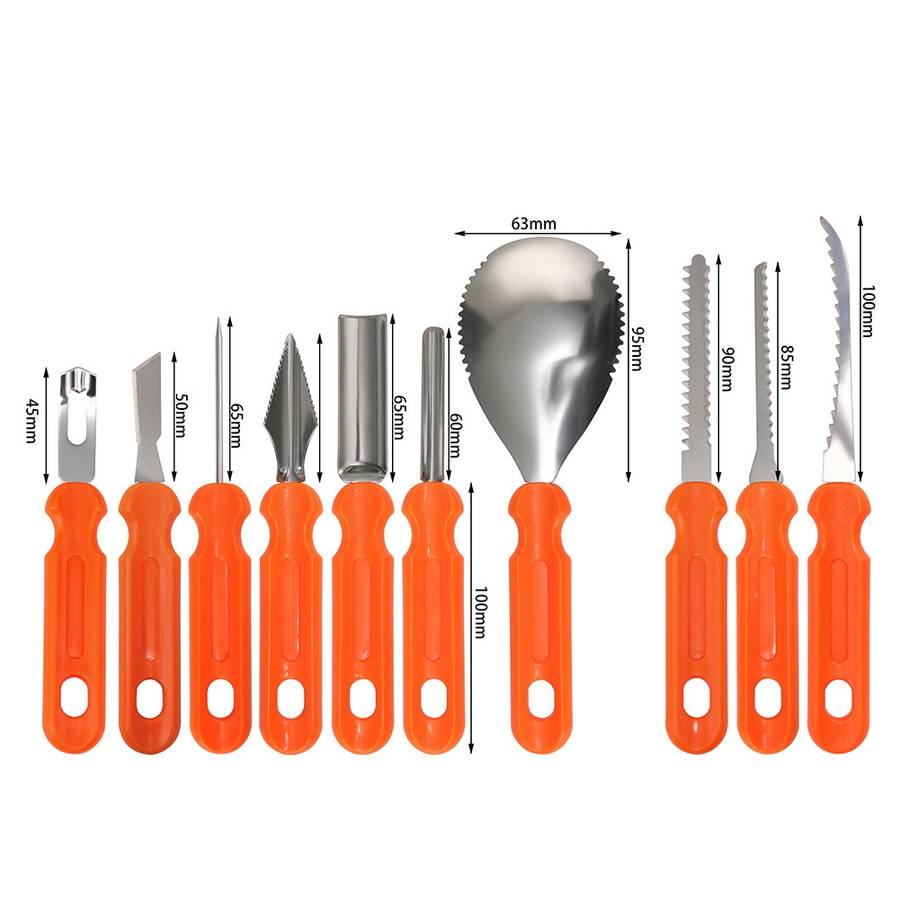10-in-1 B Halloween Pumpkin Carving Set DIY Halloween Decoration With Carry Bag