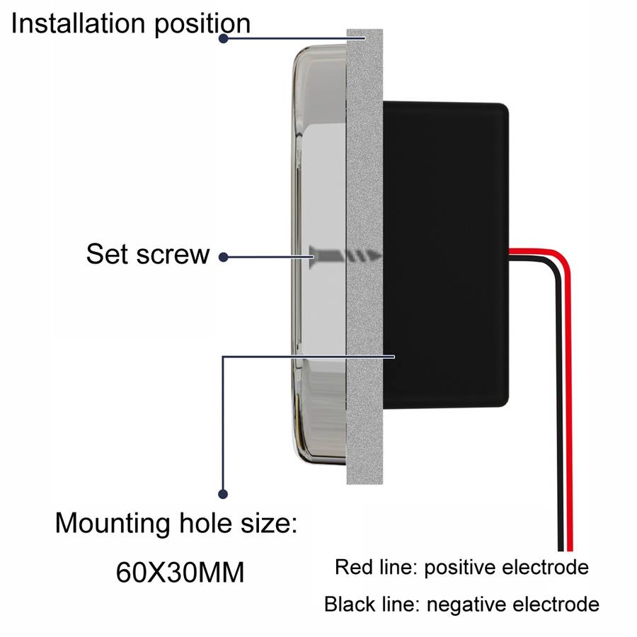 12/24V USB+Type-C Car, RV, Boat Mobile Phone Charger Modification(Silver 2.1A+1A+PD3.0)