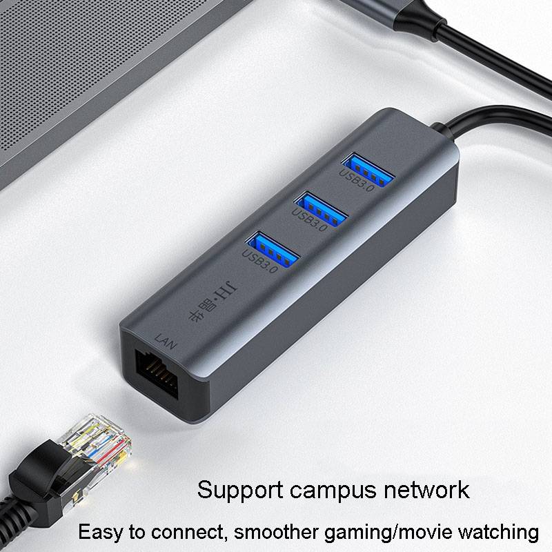 JINGHUA Gigabit LAN Converter For Computer External Driverless Network Card, Specification: USB3.0