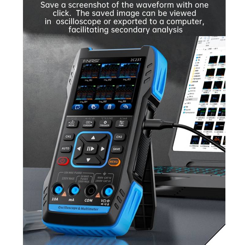 FNIRSI 3 In 1 Handheld Digital Oscilloscope Dual-Channel Multimeter, Specification: Upgrade