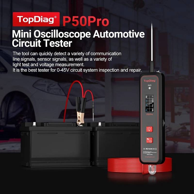 JDiag Mini Circuit Tester AC/DC Detection Multi-function Oscilloscope(P50 Pro)