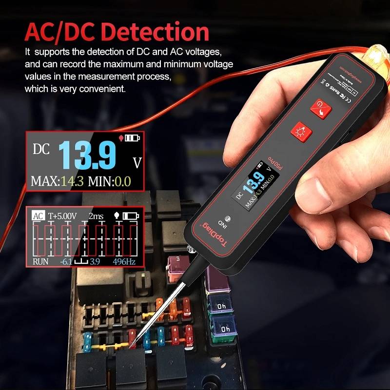 JDiag Mini Circuit Tester AC/DC Detection Multi-function Oscilloscope(P50 Pro)