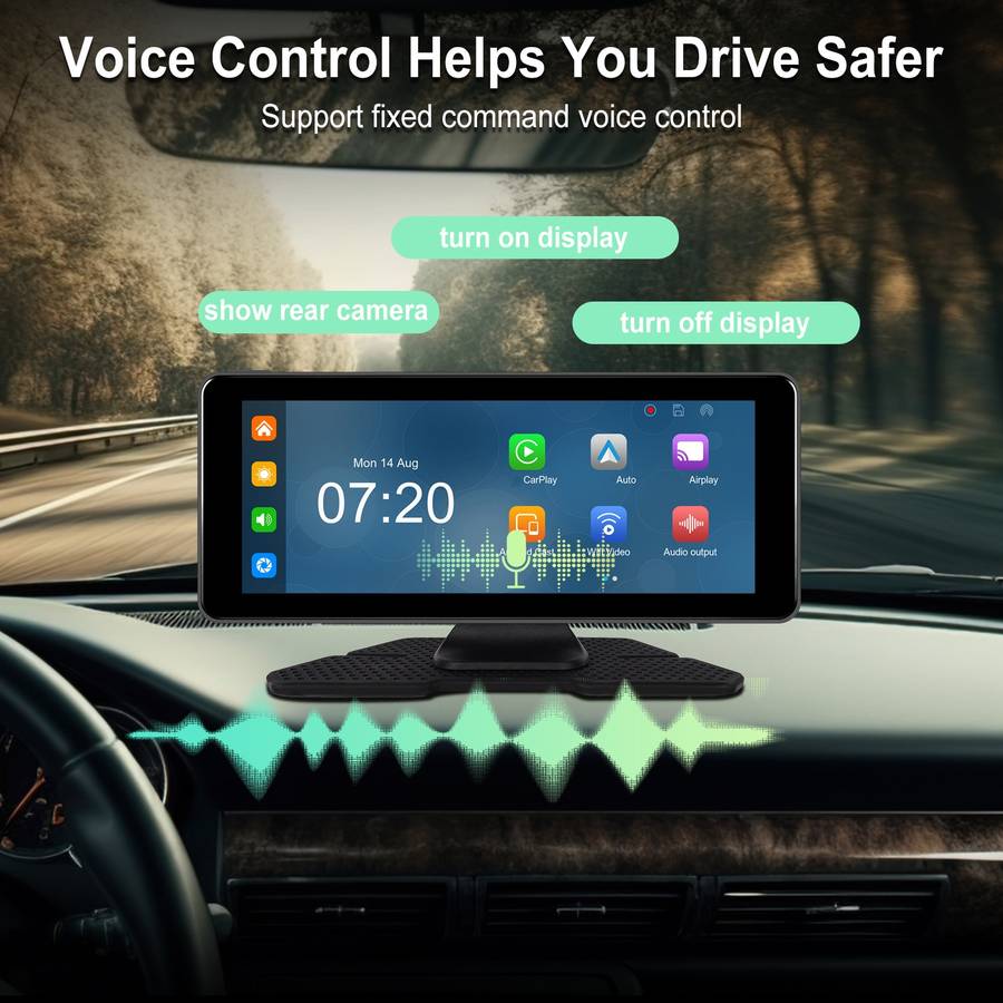 6.86 Inch 4KDVR Smart Screen Player, Specification: Standard+Reversing Camera