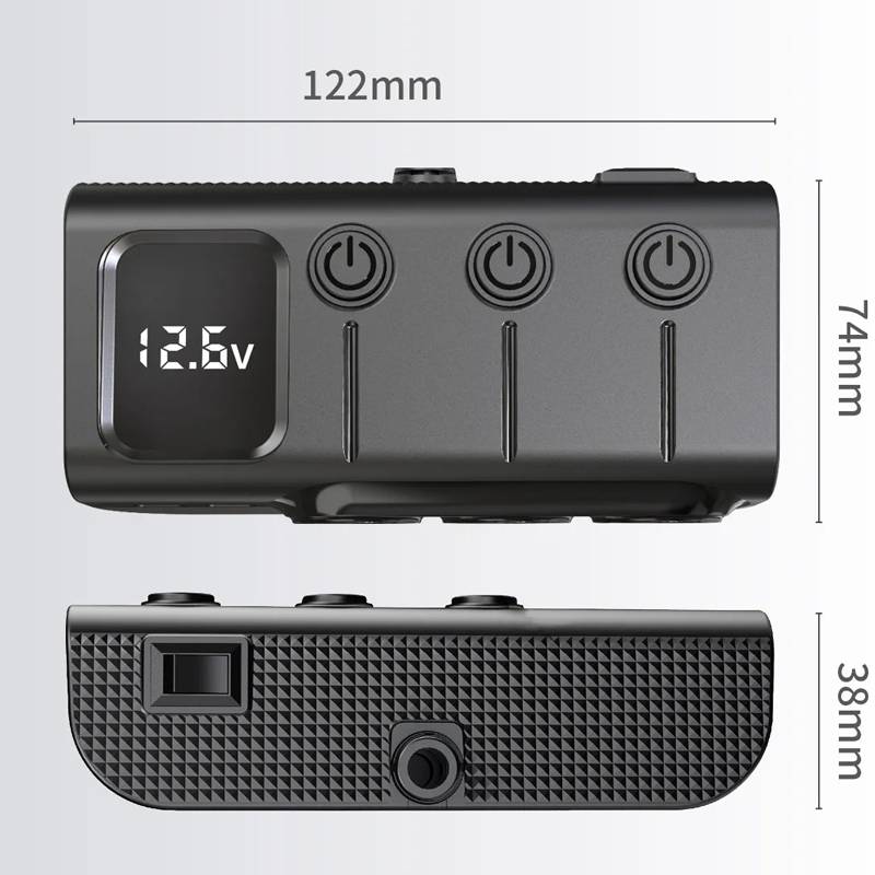 120W Digital Display Cigarette Lighter Car Fast Charging Charger(Black)