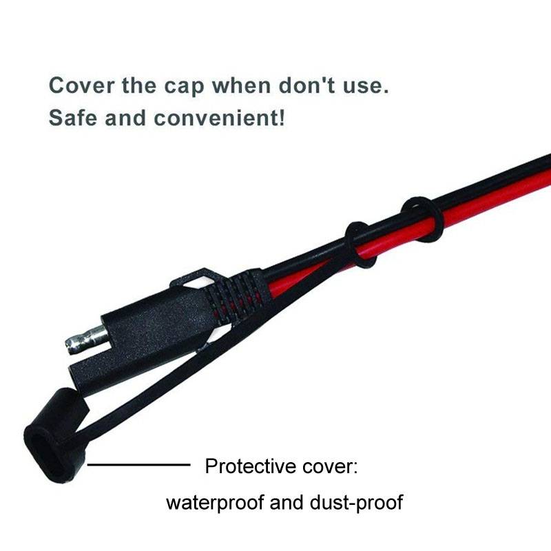 SAE To O-Type Ring Connector Quick Disconnect SAE Car Storage Battery Extension Cable