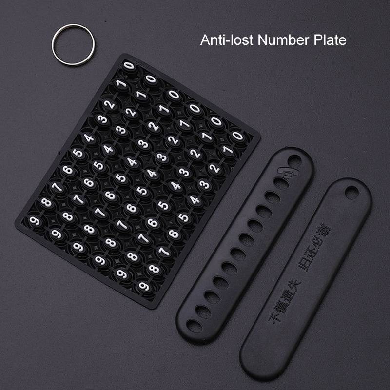 For Renault Car Key Cover Multifunctional Keychain Anti-lost Number Plate(A)