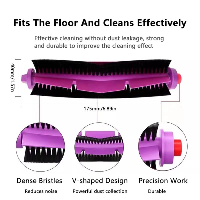 For Midea V10 V12 W11 Vacuum Cleaner Main Brush