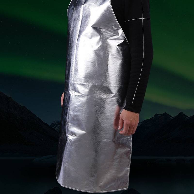 Aluminum Foil Heat Insulation Apron Flame Retardant Chemical Metallurgy Heat Insulation Clothes(Aver