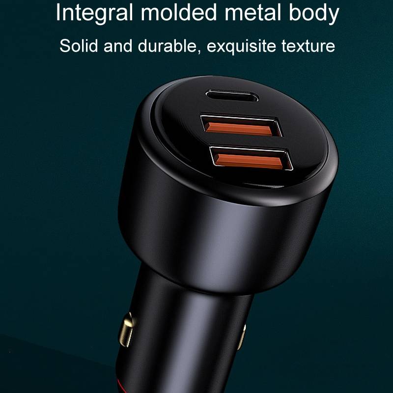 300W Vehicle Mini Fast Charging Charger Car One To Three Cigarette Lighter