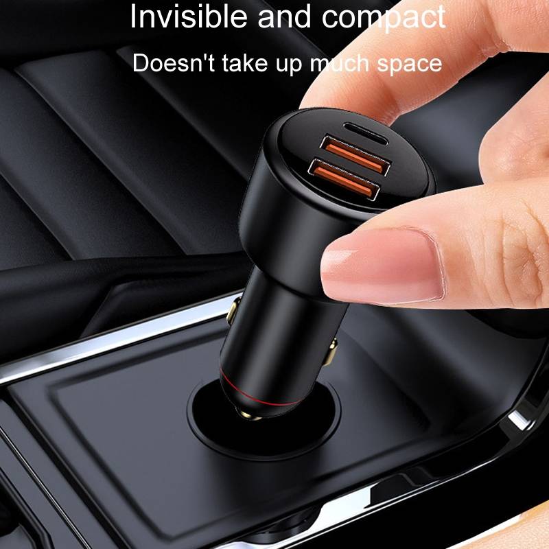 300W Vehicle Mini Fast Charging Charger Car One To Three Cigarette Lighter