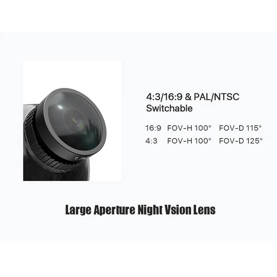 Foxeer Cat 3 Mini Red FPV Night Camera 1200TVL Starlight 0.00001Lux Camera For RC FPV Racing Drone