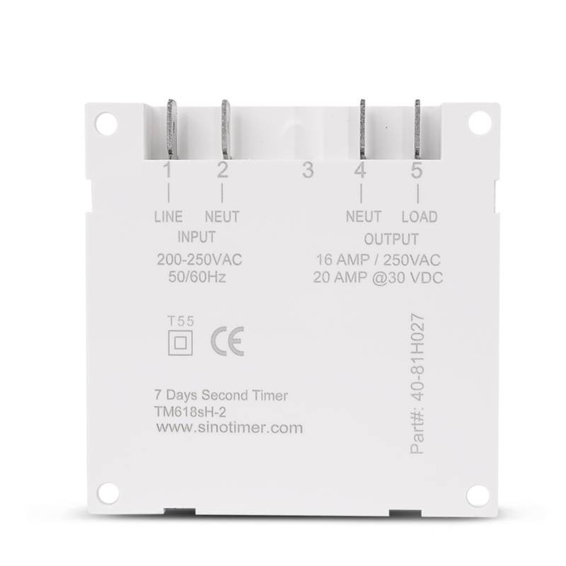 SINOTIMER TM618SH  1 Second Interval Digital LCD Timer Switch Programmable Time Relay 24V