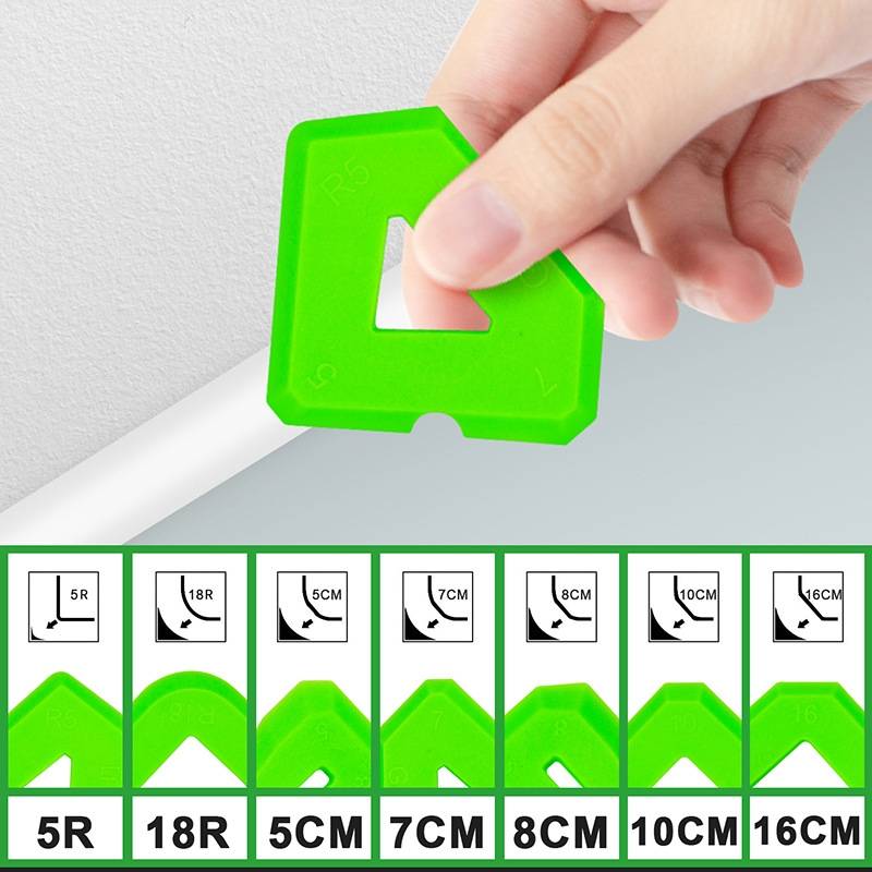 2sets Multifunctional Glue Scraper Silicone Seam Scraper(Green)