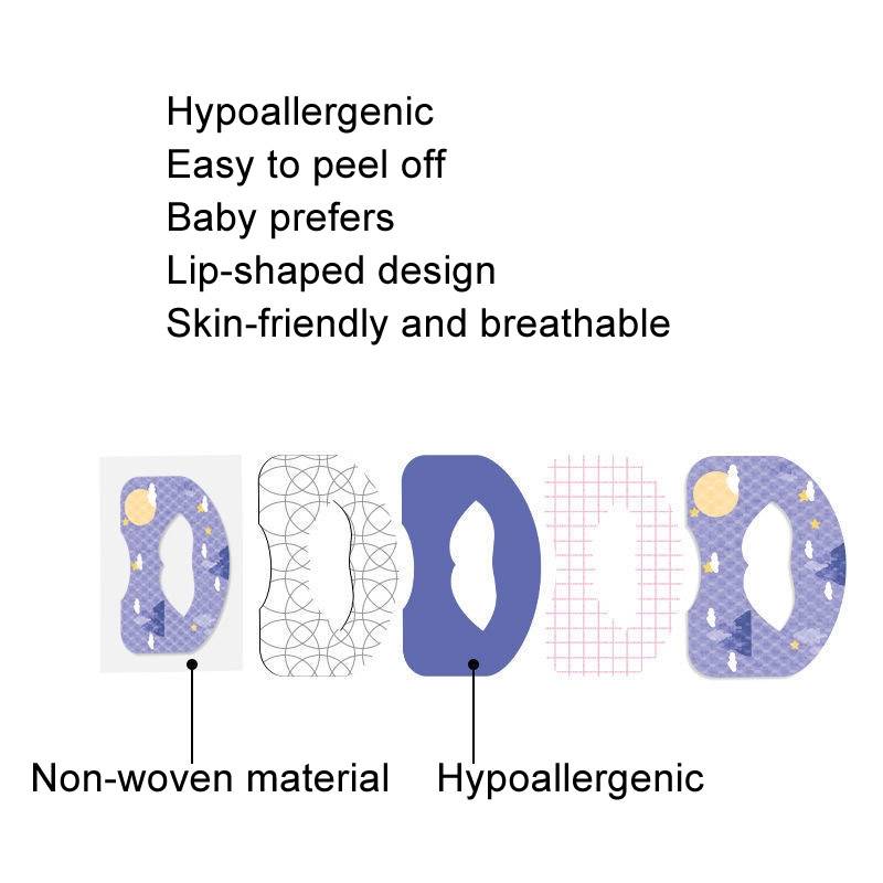 30pcs /Box Fawnmum Mouth Breathing Patch Night Stop Snoring Patch Anti-Snoring Closed Mouth Patch, C