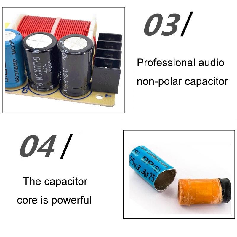 D231 High And Low 2-Way Audio Crossover Bookshelf Speaker Conversion Divider