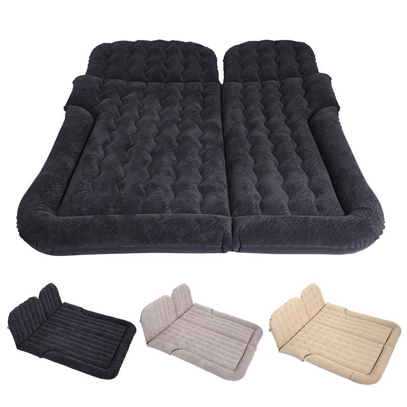 Inflatable Mattress For Car Travel SUV Rear Seat/Trunk, Color: Gray Dual-purpose Square Pier