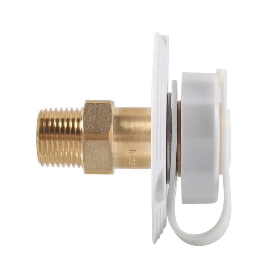 RV Brass Water Inlet Check Valve Yacht Accessories, Color: Black+Raw Tape