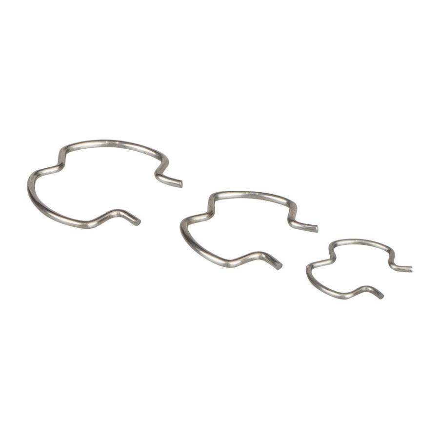18pcs /Set Quick Connector Clip Transmission Cooler Wire Clip(Silver)