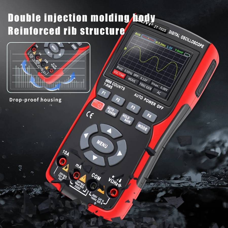 ZOYI Color Screen Multifunctional Handheld Digital Oscilloscope Multimeter(English)