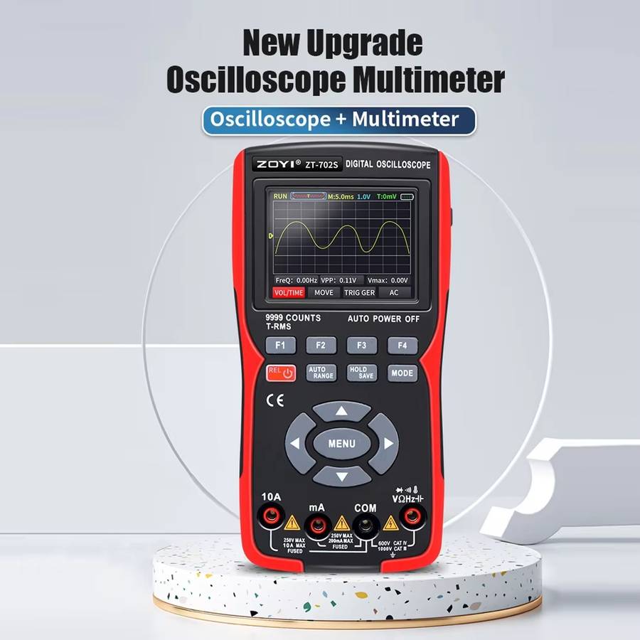 ZOYI Color Screen Multifunctional Handheld Digital Oscilloscope Multimeter(English)
