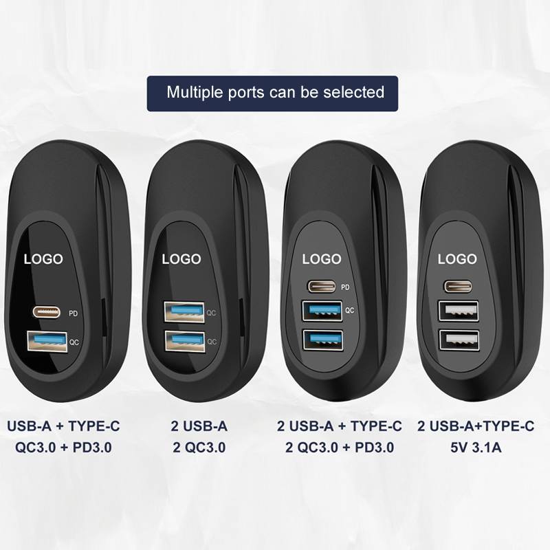 12-24V Bus Handlebar Installed USB Fast Charging Charger, Specifications: A+C QC+PD