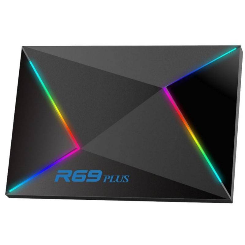 2G+16G EU Plug R69PLUS Allwinner H728 Octa-Core ARM Cortex A55 Android 14 Network Box Player
