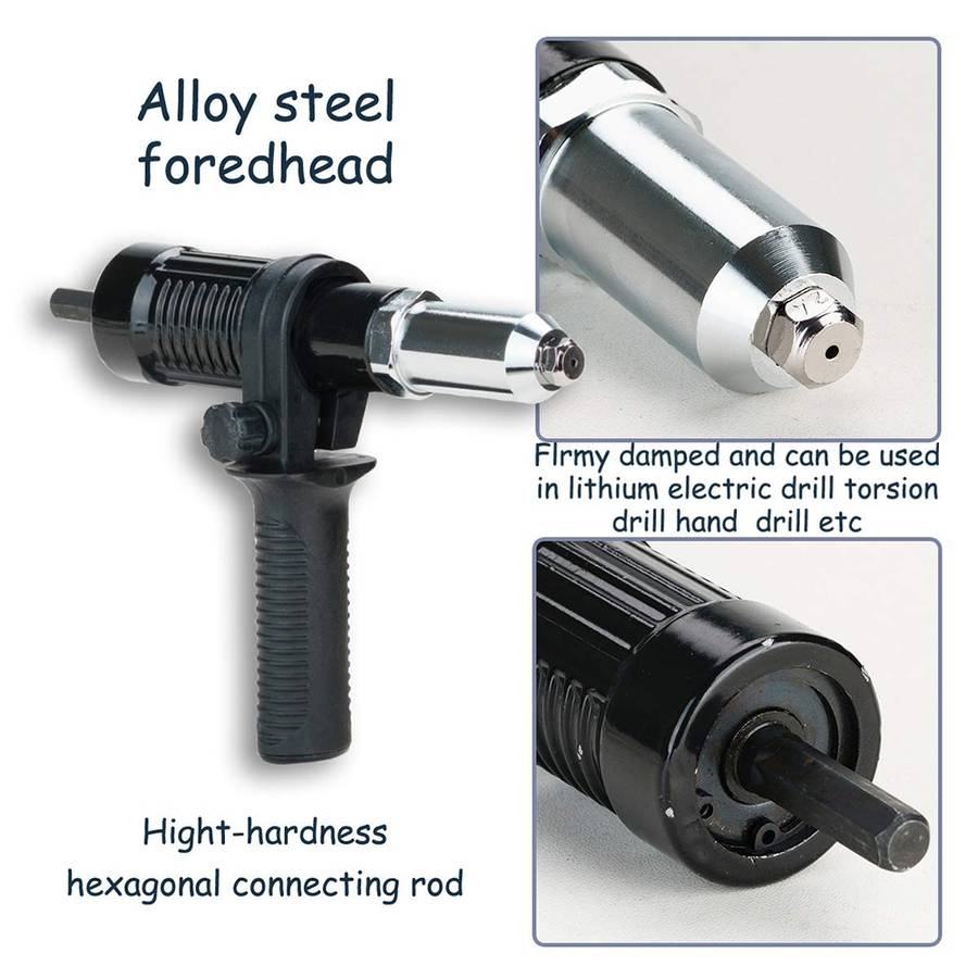 Electric Rivet Nut Machine Core Pulling Accessories Riveting Tools Cordless Rivet Drill Adapter(Boxe