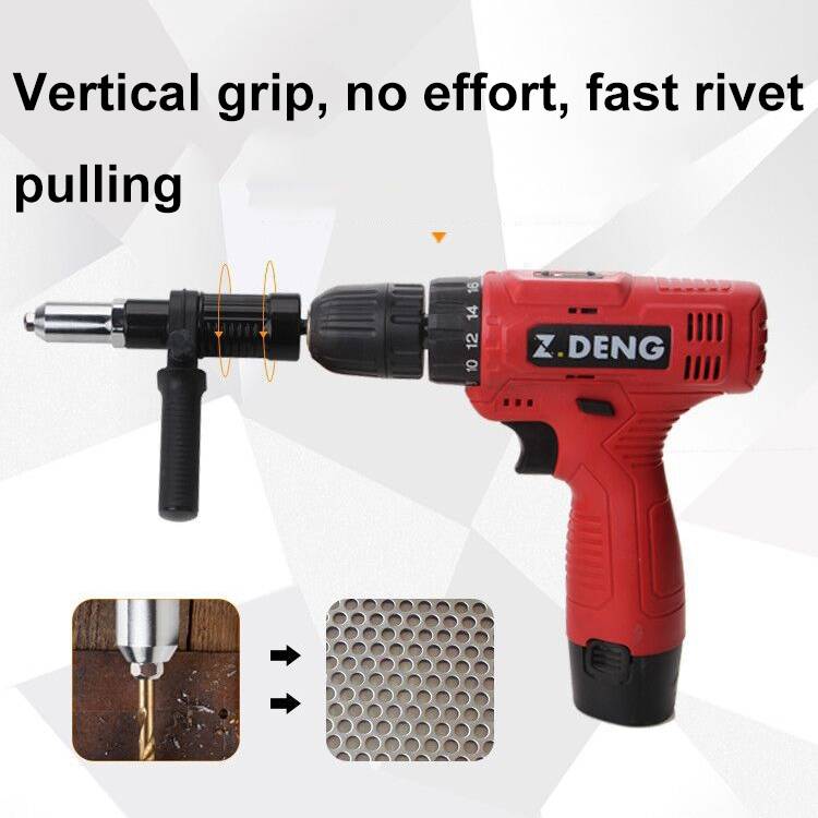 Electric Rivet Nut Machine Core Pulling Accessories Riveting Tools Cordless Rivet Drill Adapter(Boxe