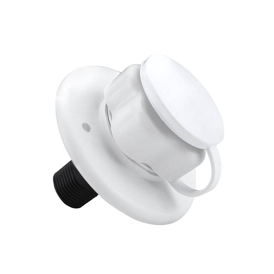 RV Ship Flange Threaded Leak-proof Water Inlet Connector Check Valve, Specifications: White 3