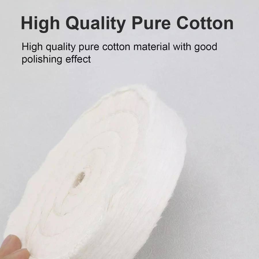 Angle Grinder Flat Polishing Cotton Cloth Wheel, Size: 8 Inch 70 Layers