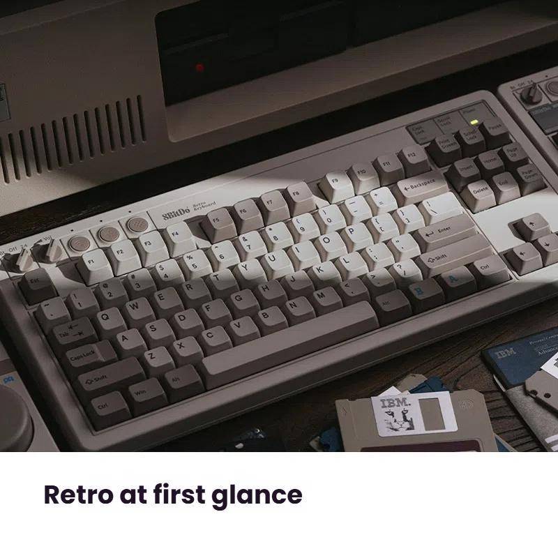 8BitDo Retro87 M Mechanical Keyboard Vintage Wireless Bluetooth / 2.4G / Wired Triple Mode Connectio