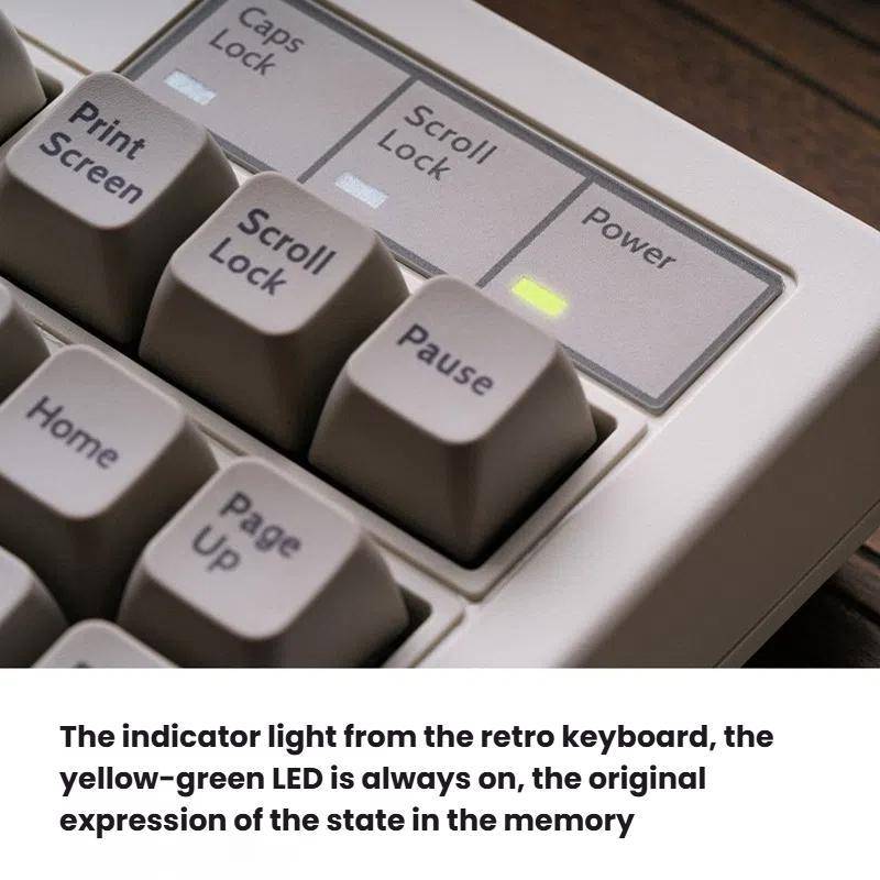 8BitDo Retro87 M Mechanical Keyboard Vintage Wireless Bluetooth / 2.4G / Wired Triple Mode Connectio