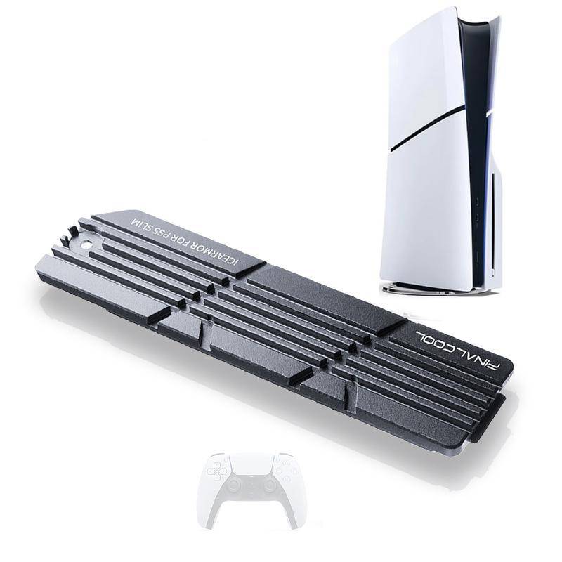 For PS5 Slim / Pro FinalCool M.2 2280 NVME SSD Radiator Integrated Aluminum Alloy Heatsink(Silver)
