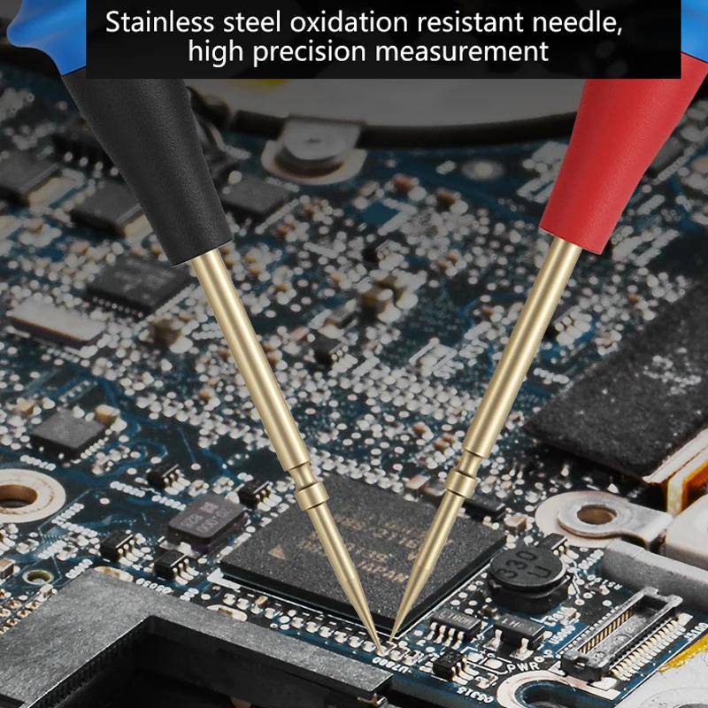 MaAnt P23A Multimeter Pens Pointed Silicone Cord Frostproof Detachable Stainless Steel Test Pen Acce